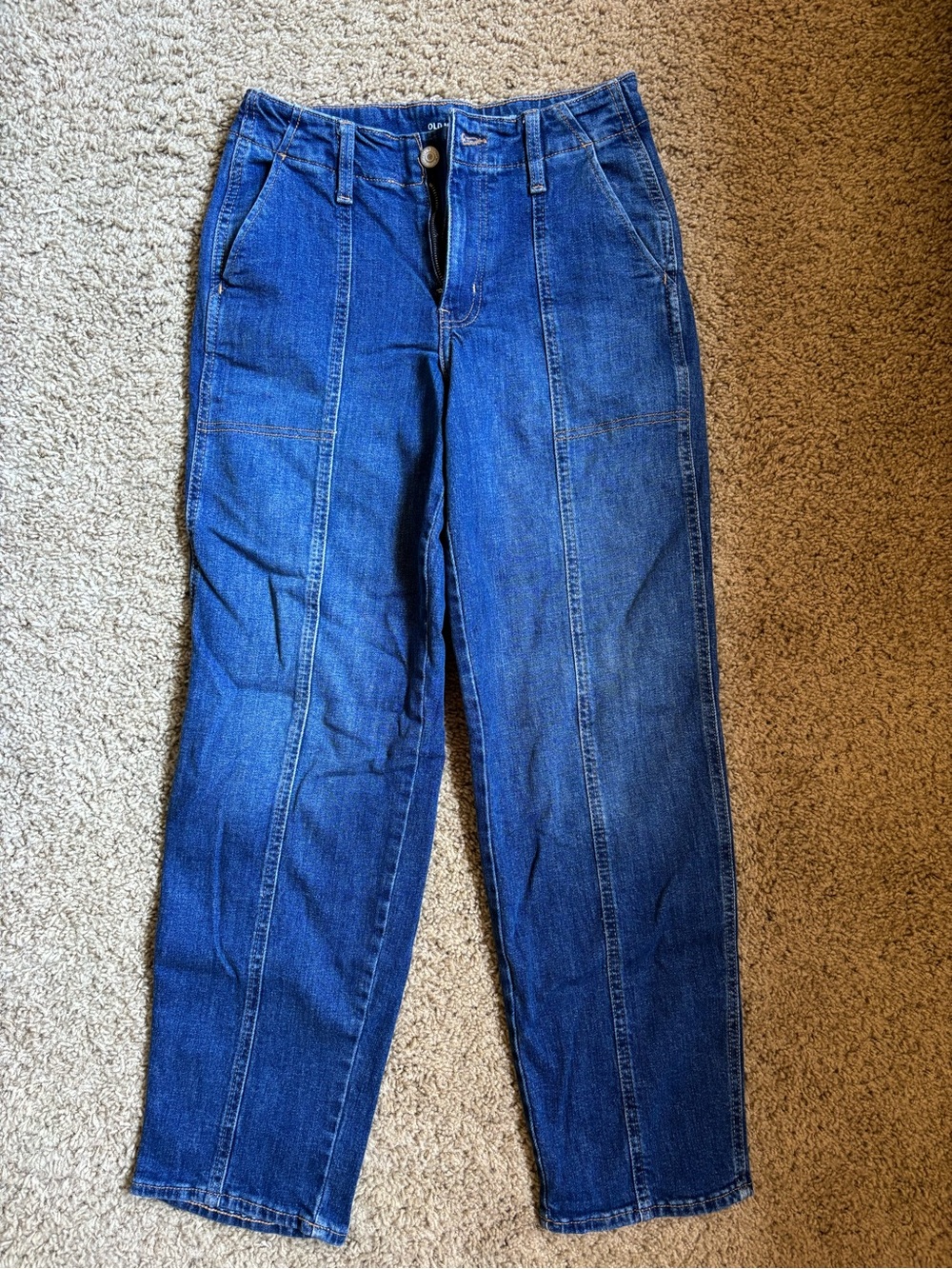 Old Navy Dark Blue High-Rise O.G. Loose Jeans